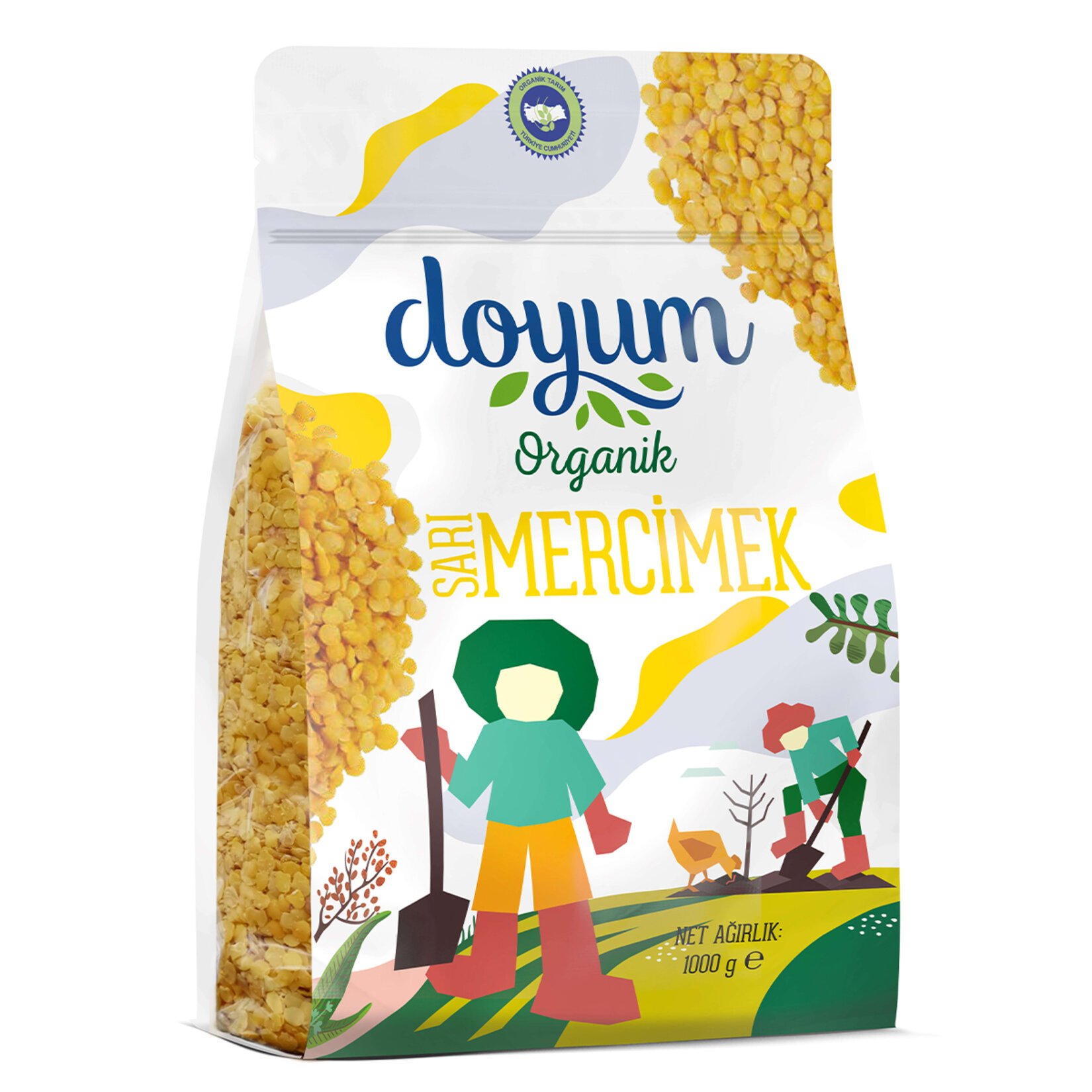 Doyum Organik Sarı Mercimek 1 Kg