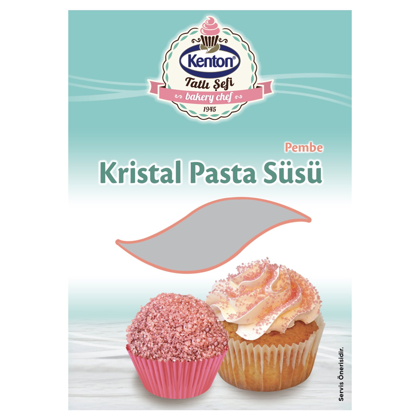 Kenton Tatlı Şefi Kristal Pasta Süsü Pembe 45 Gr