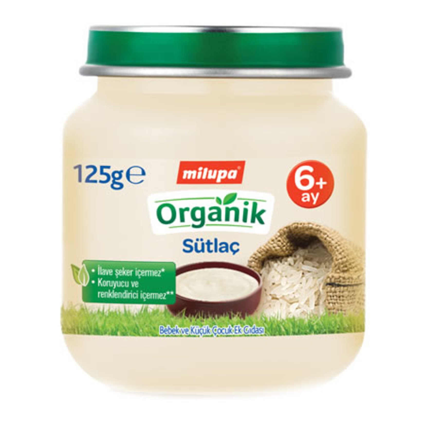 Milupa Organik Sütlaç Kavanoz 125 Gr 6+ Ay