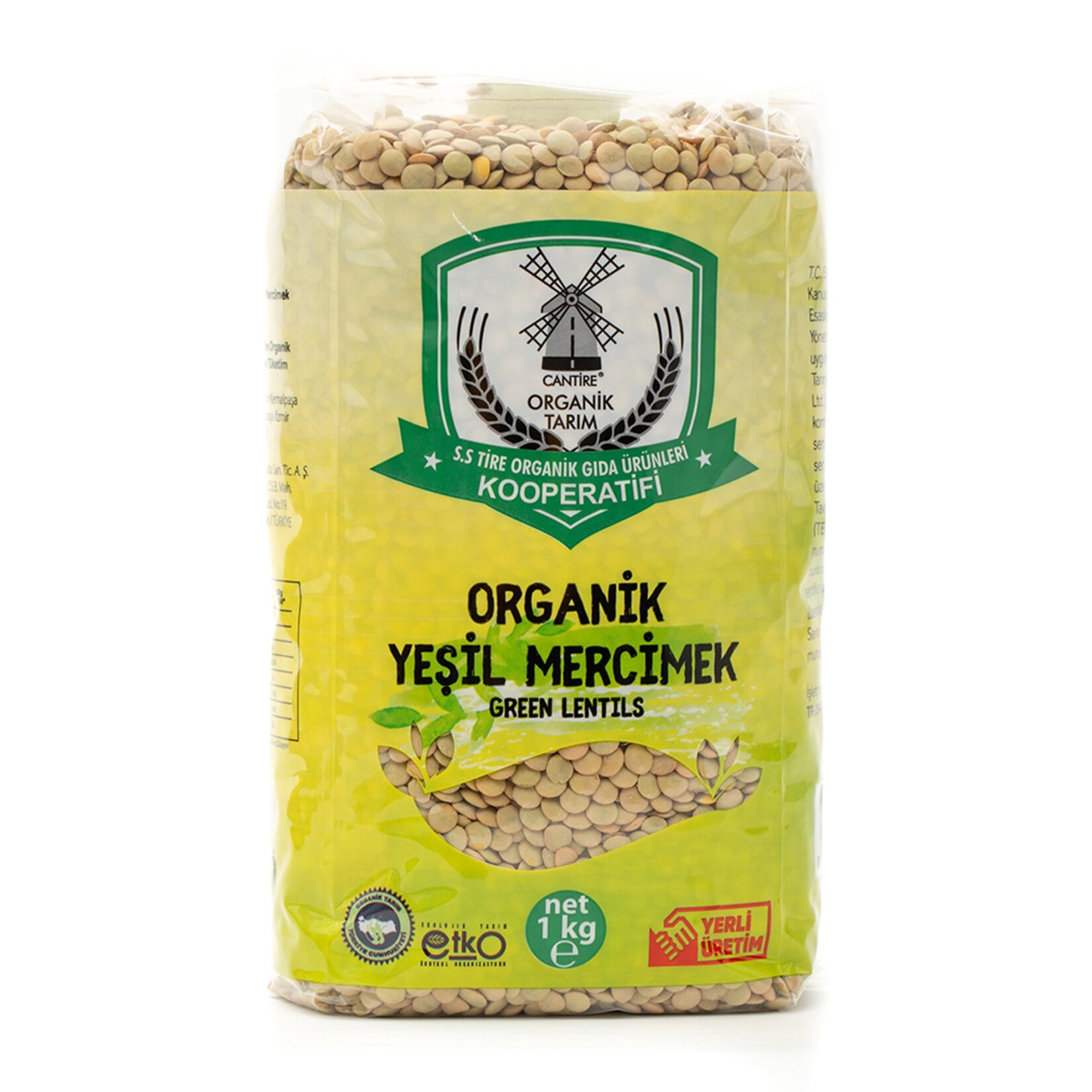 S.S Tire Organik Yeşil Mercimek 1 Kg