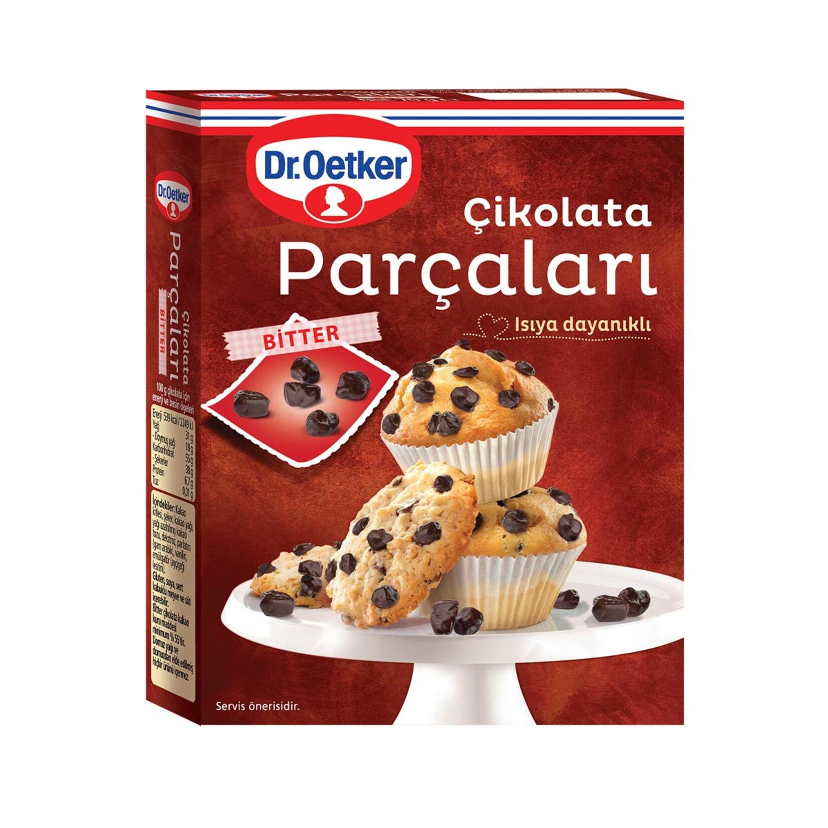 Dr.Oetker Bitter Çikolata Parçaları 70 Gr