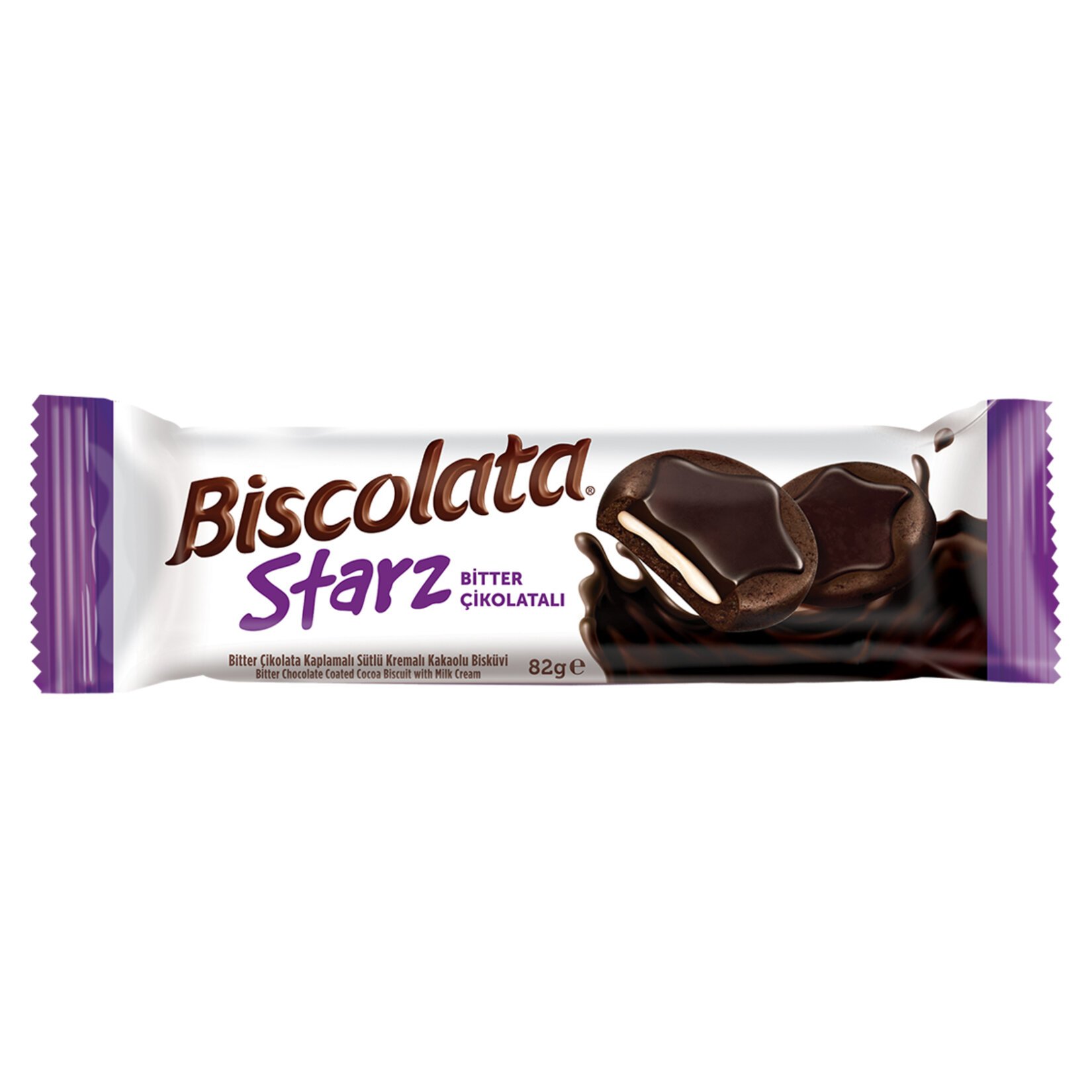 Biscolata Starz Bitter Çikolata Kakaolu Bisküvi 82Gr