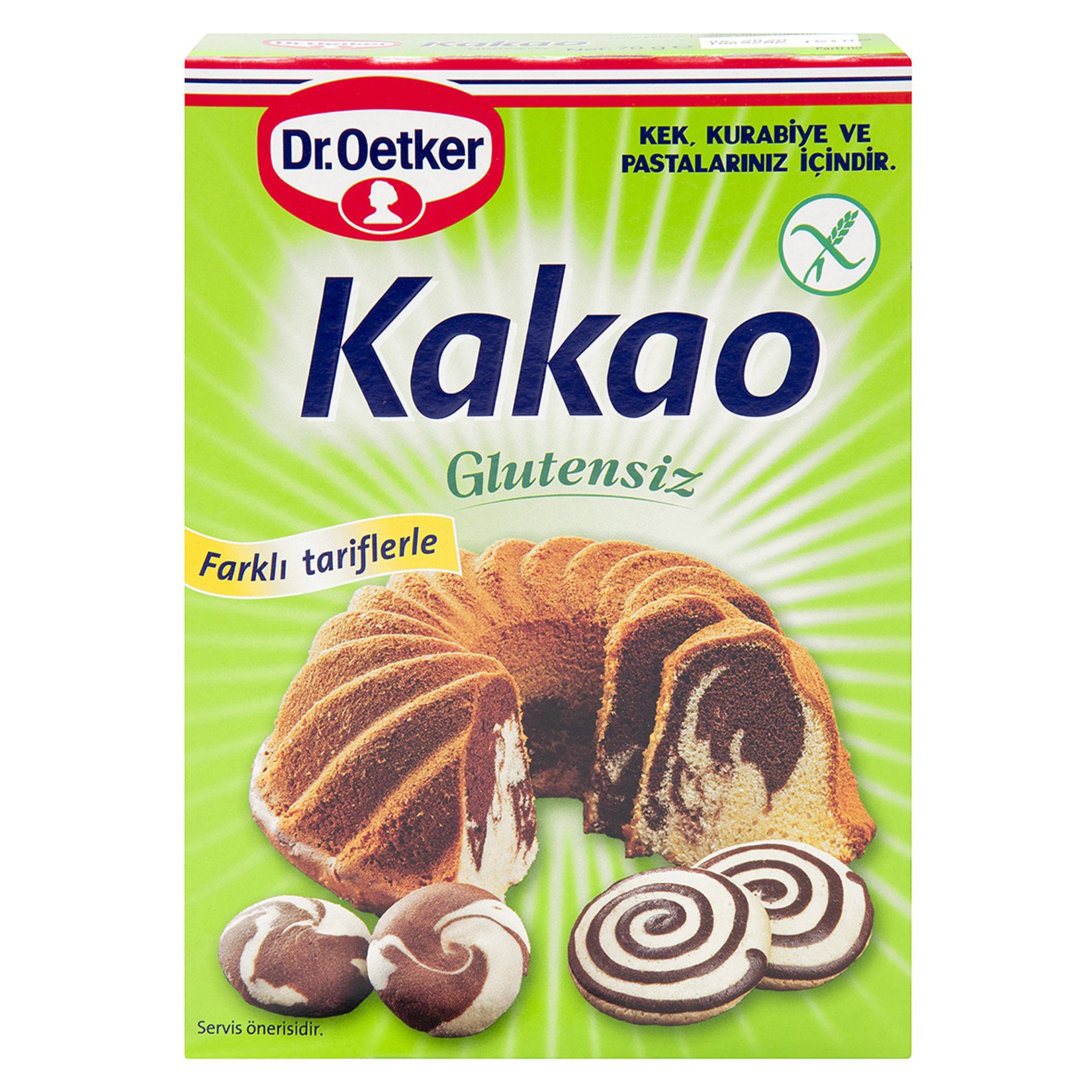 Dr.Oetker Glutensiz Kakao 70 Gr