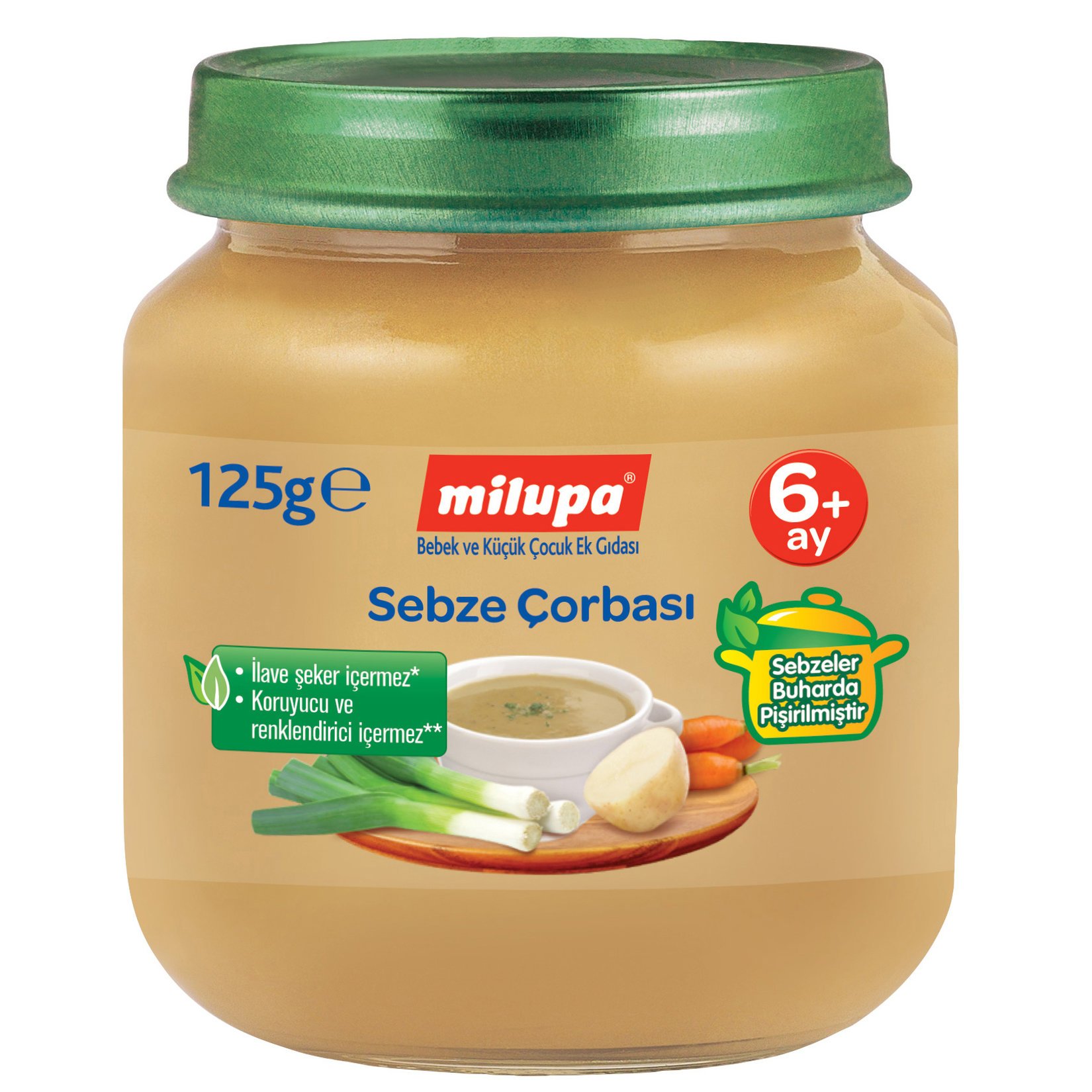 Milupa Sebze Çorbası Kavanoz 125 Gr 6+ Ay