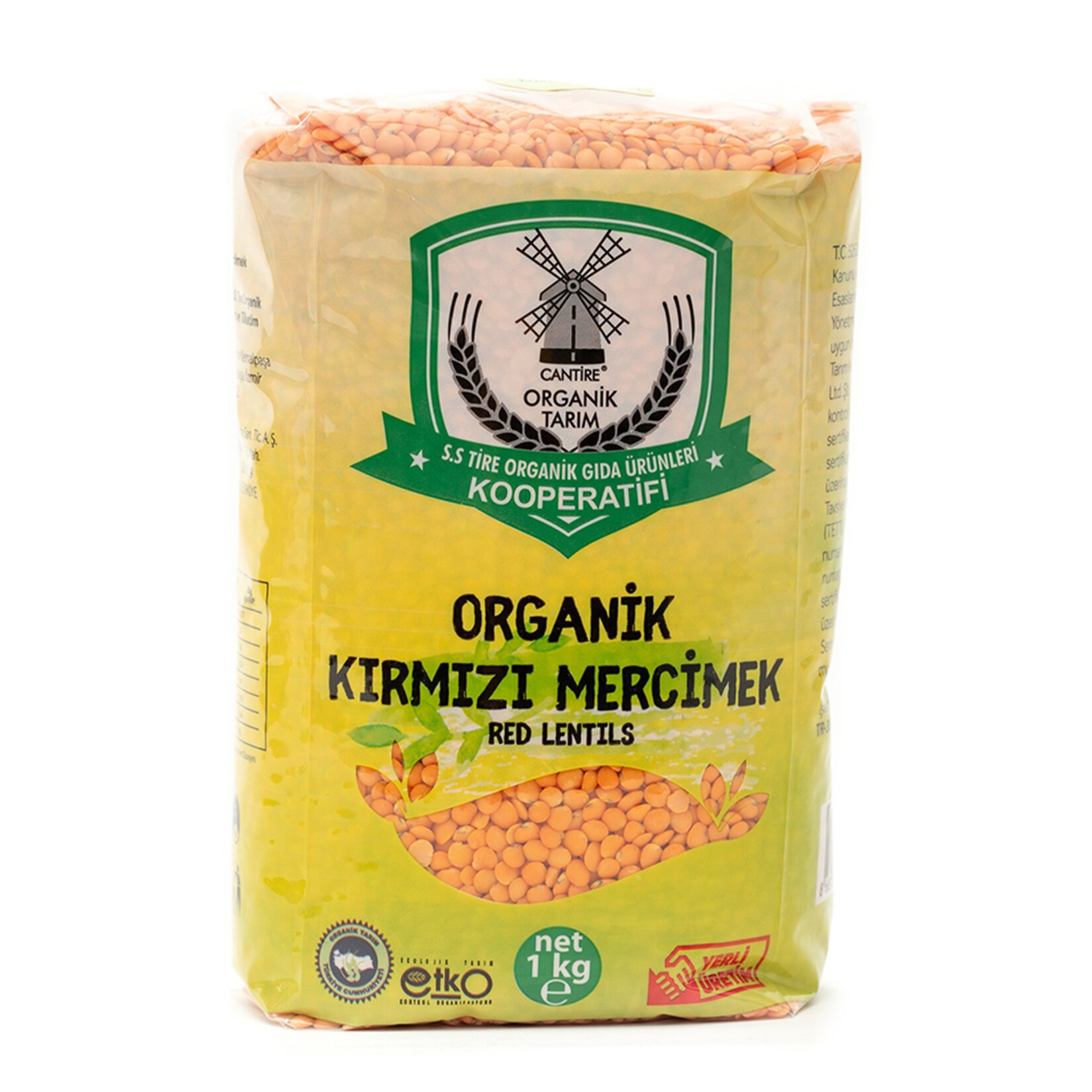 S.S Tire Organik Kırmızı Mercimek 1 Kg