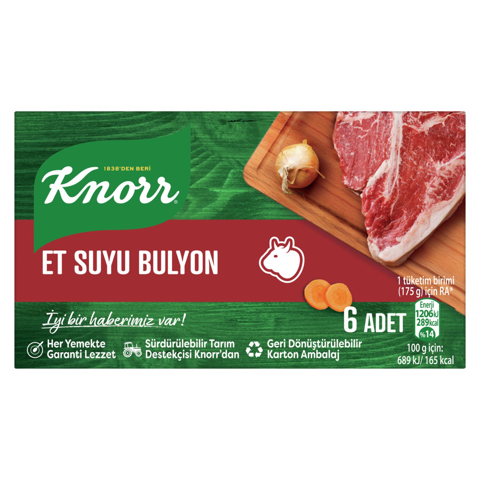 Knorr Et Suyu Bulyon 6lı 60 G