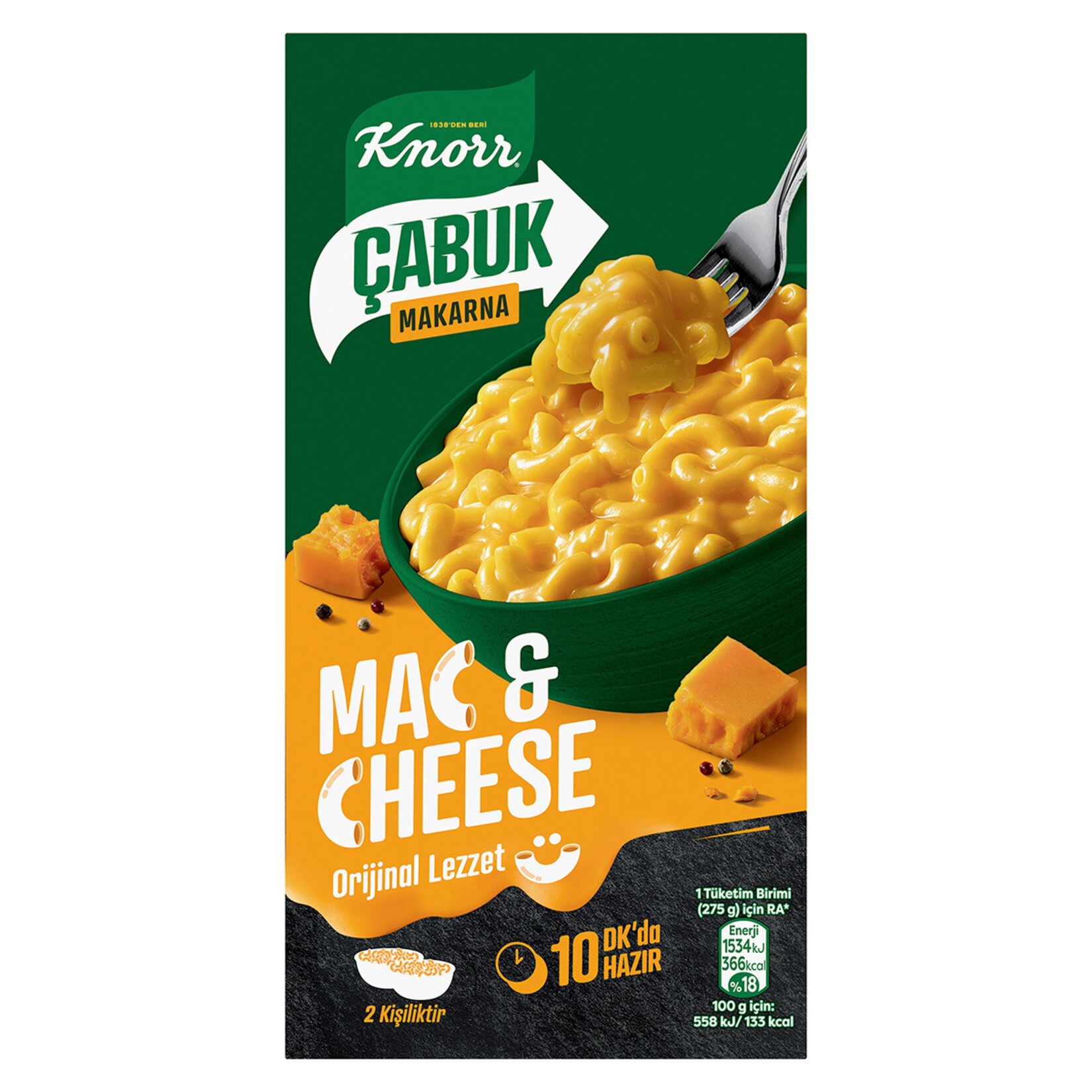 Knorr Çabuk Mac & Cheese Peynirli Makarna 212 Gr