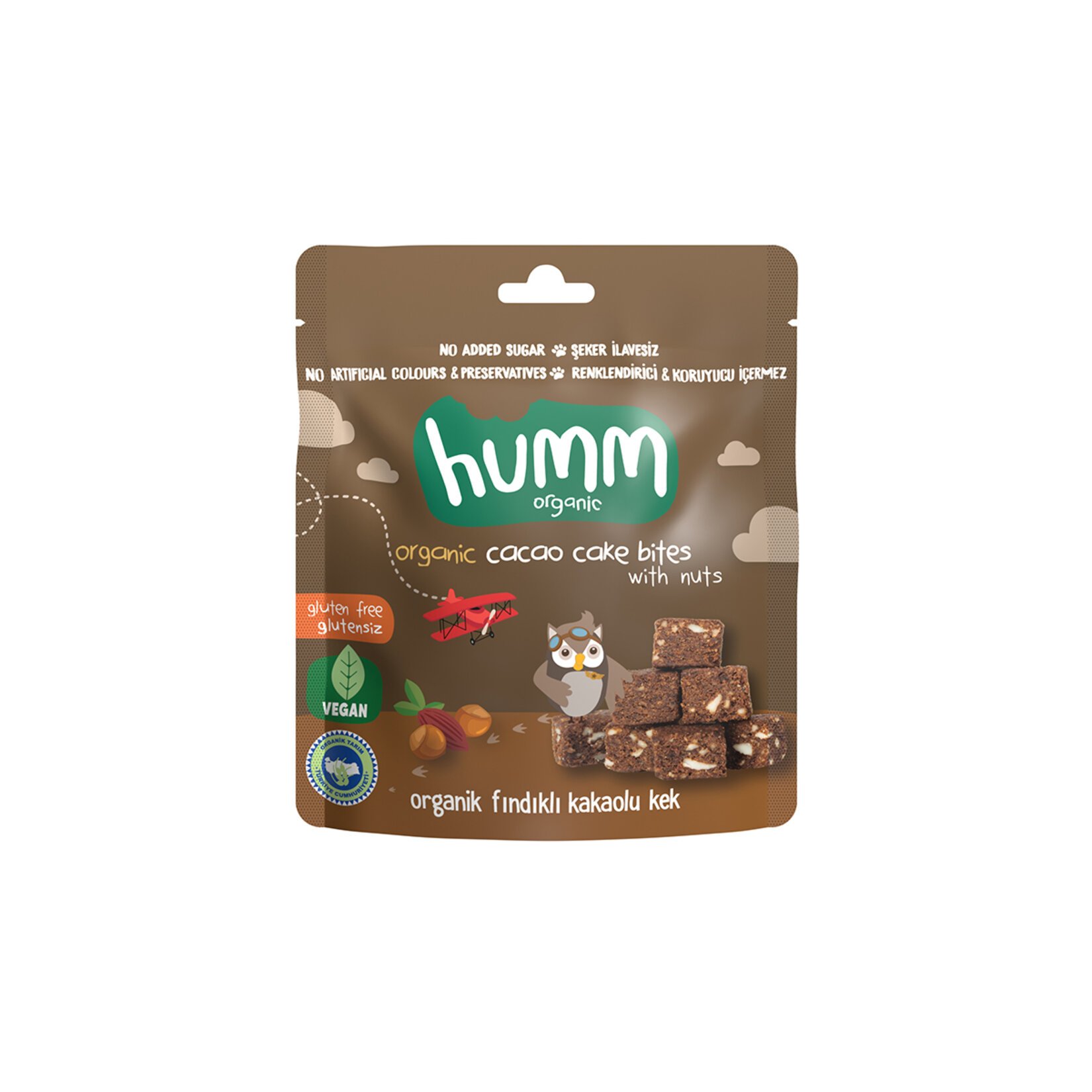 Humm Organic Fındıklı Kakaolu Kek 30 Gr