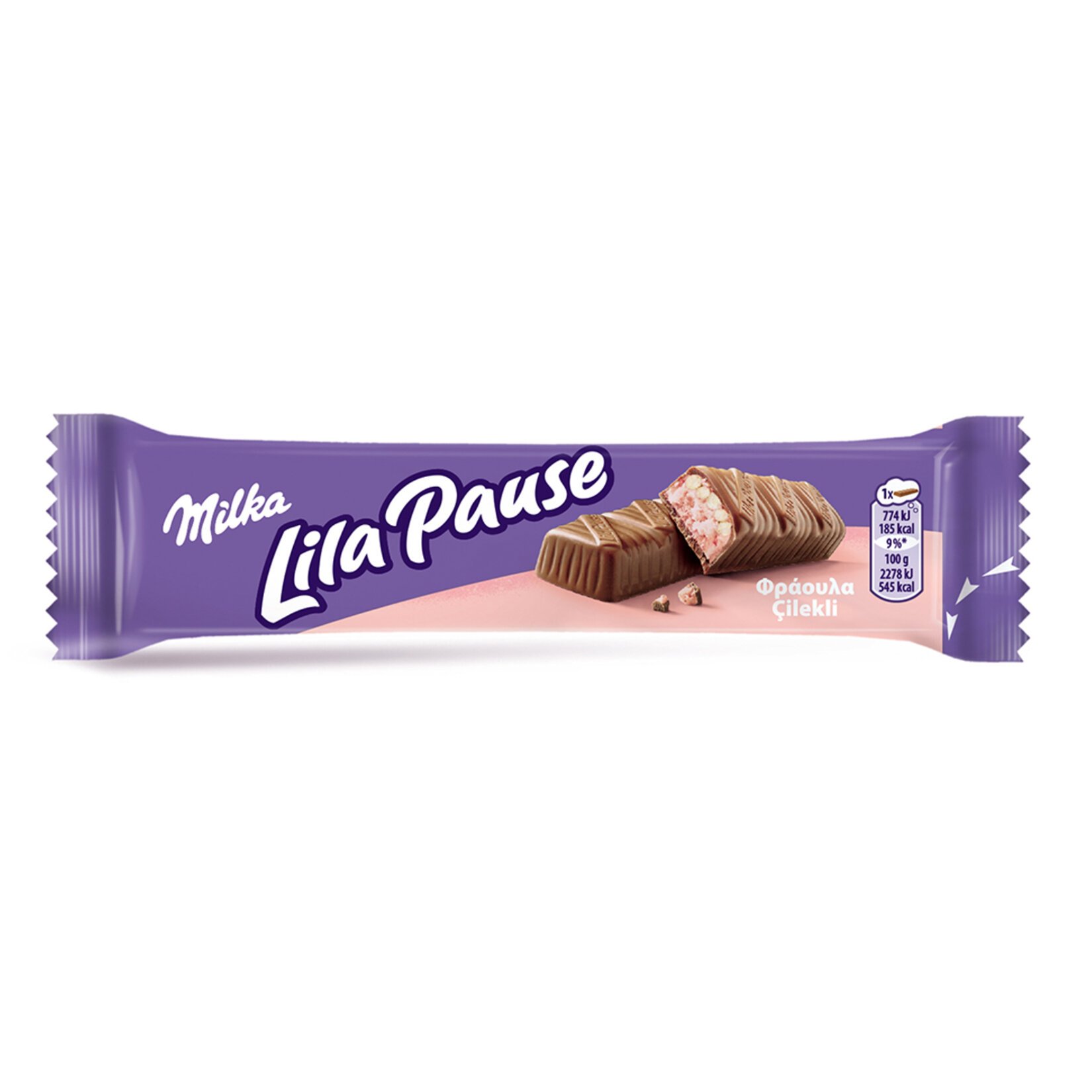 Milka Lila Pause Çilekli 34 Gr