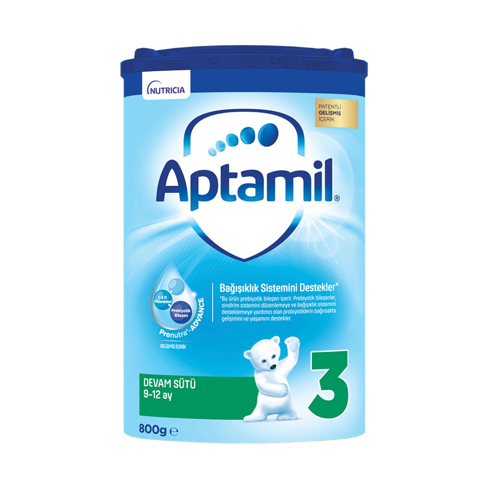 Aptamil 3 Devam Sütü 800 G 9-12 Ay Akıllı Kutu