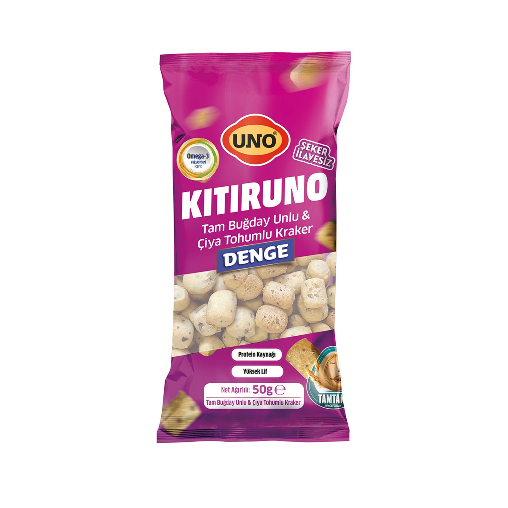 Uno Kıtıruno Denge Tam Buğdaylı Çiya Tohumlu 50 gr