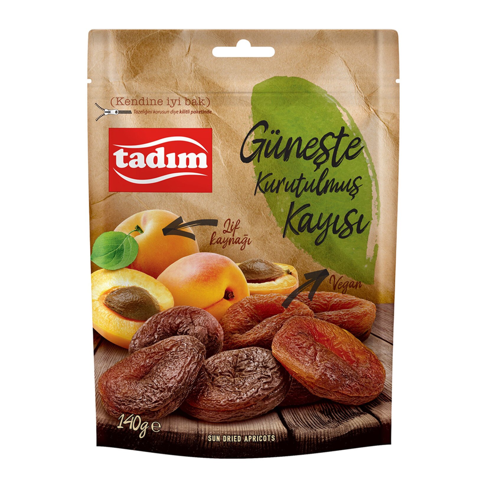 Tadım Güneşte Kurutulmuş Kayısı 140 Gr