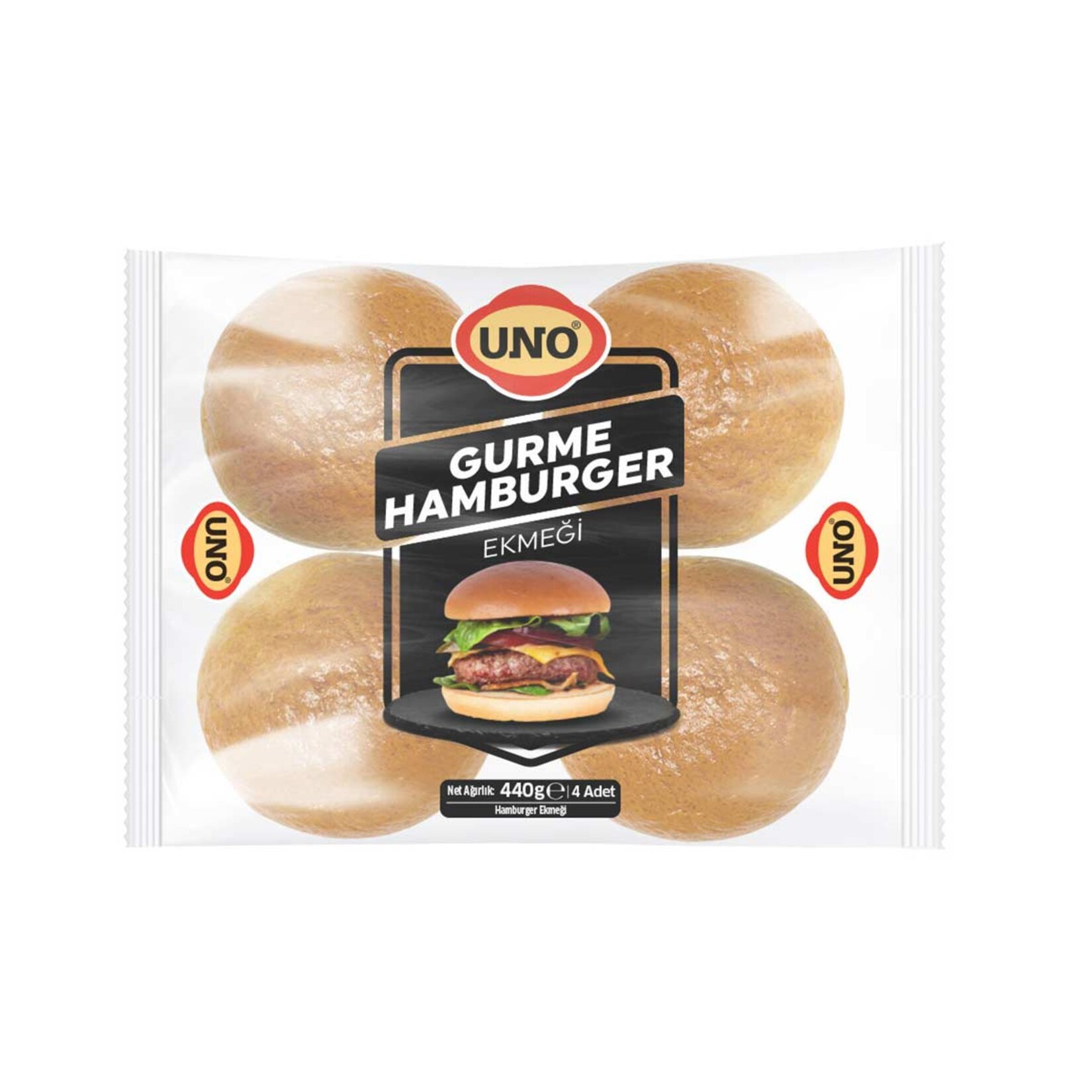 Uno Gurme Hamburger Ekmeği 4X110 Gr