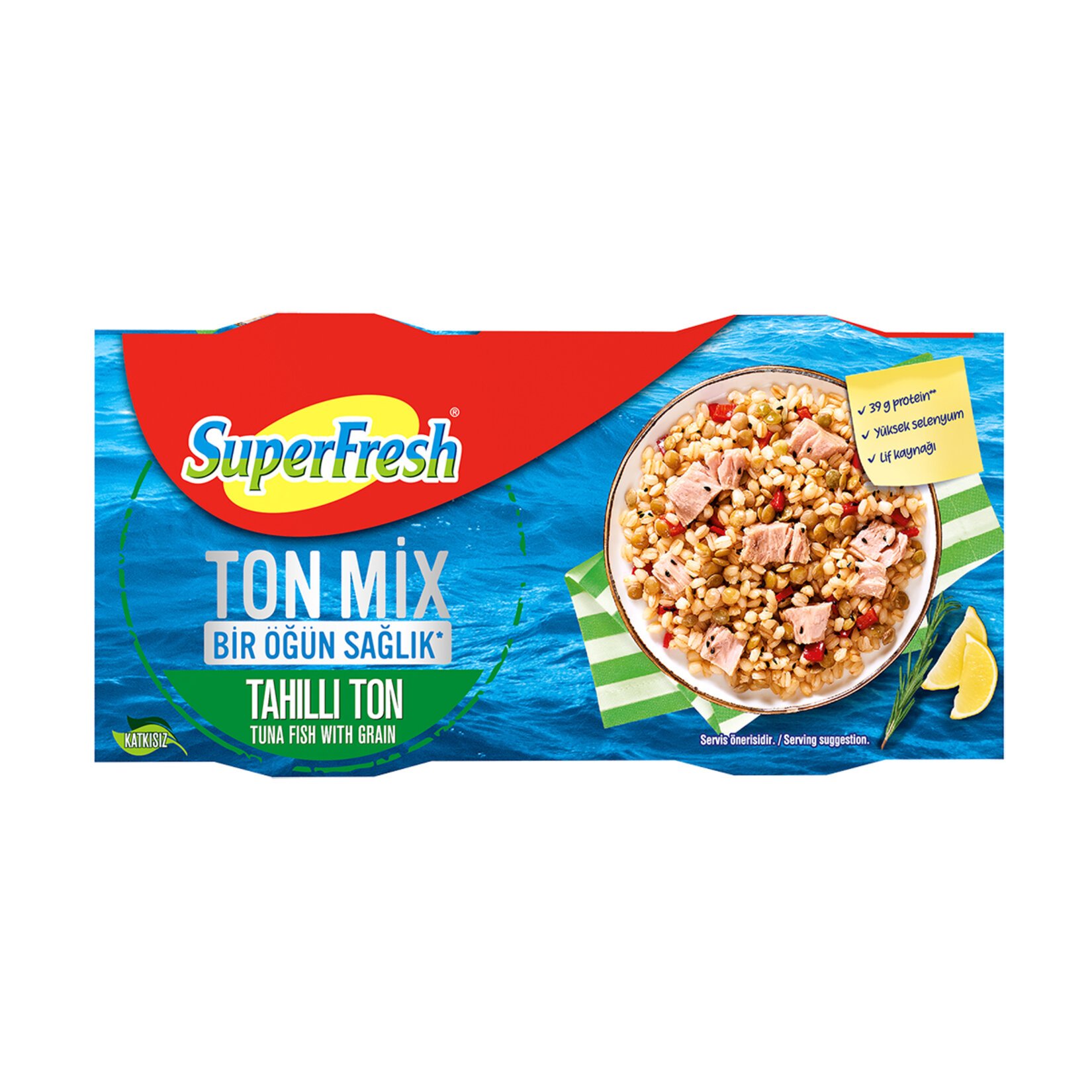 Superfresh Ton Mix Tahıllı Ton 2x150 Gr