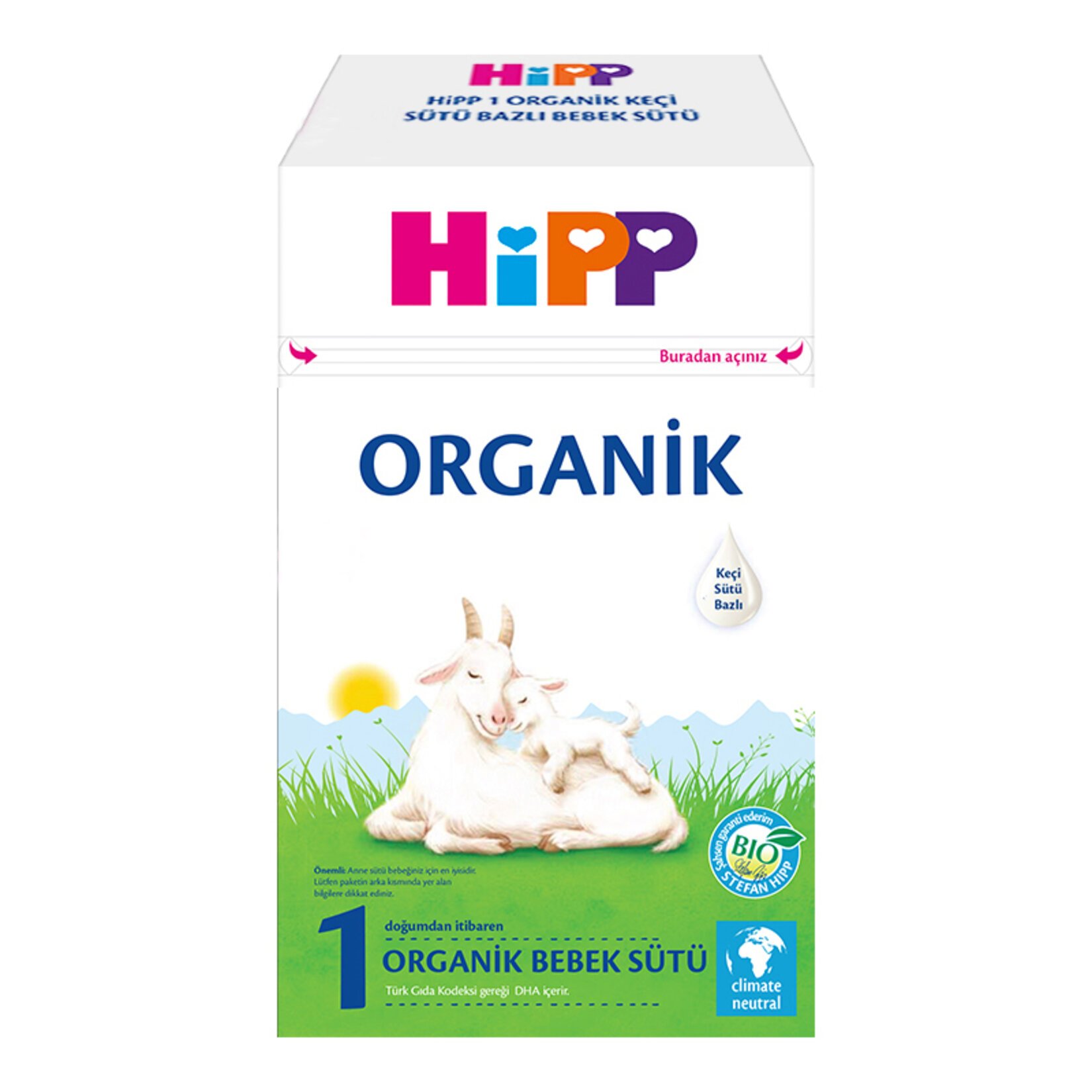 Hipp 1 Organik Keçi Sütü Bazlı Bebek Sütü 400 Gr