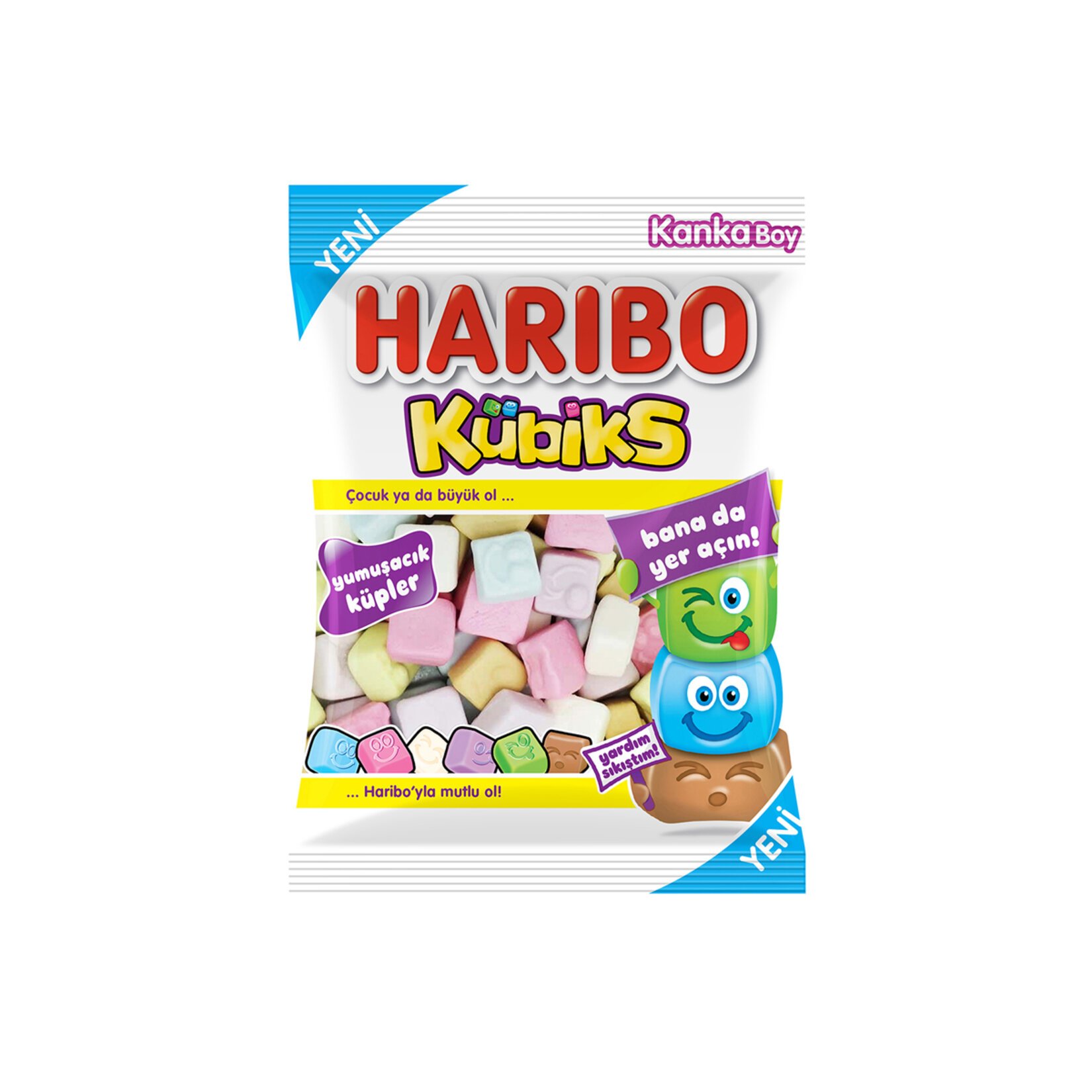 Haribo Kubiks Karışık Yumuşak Şekerleme 80 Gr