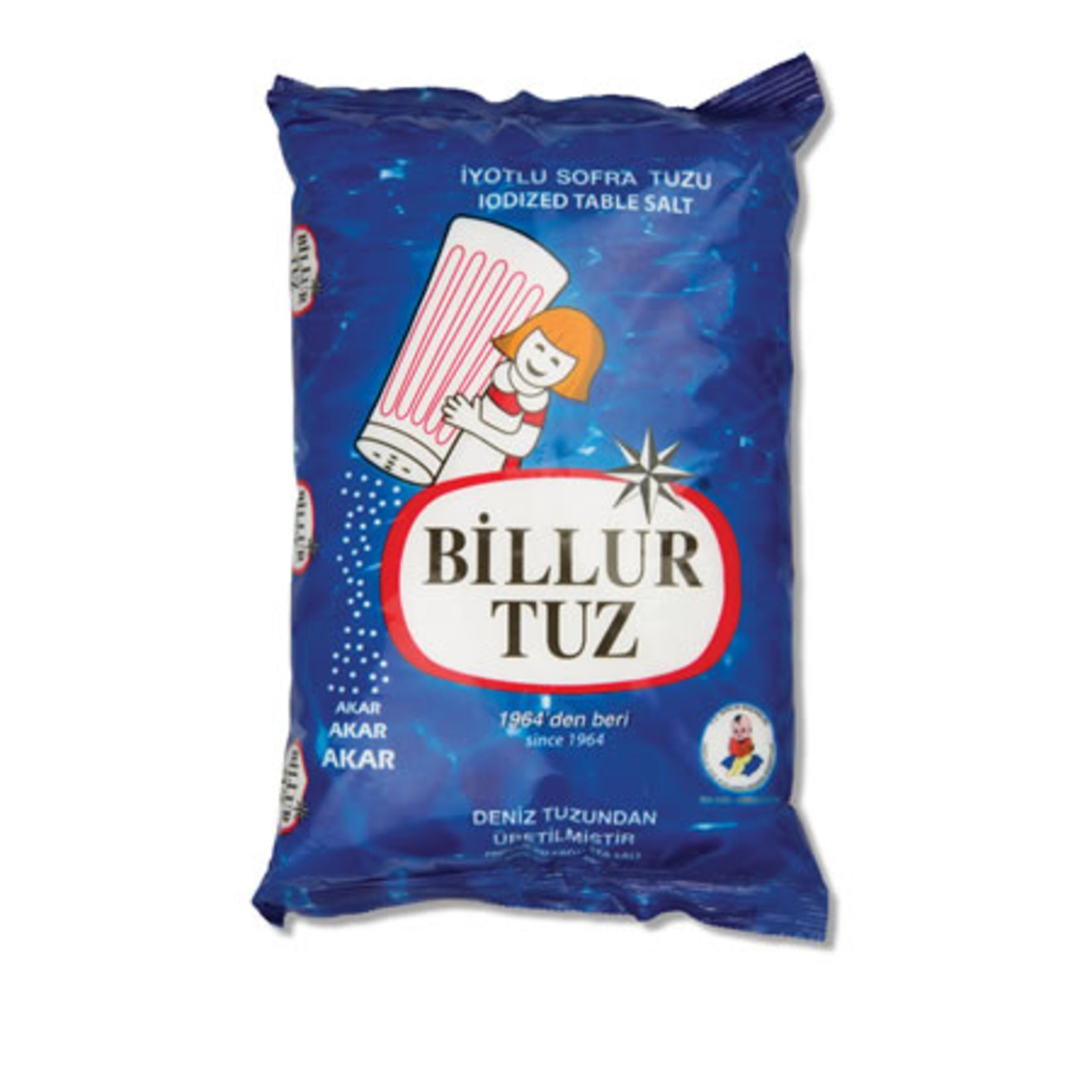 Billur Tuz Rafine İyotlu Sofra Tuzu 750 Gr