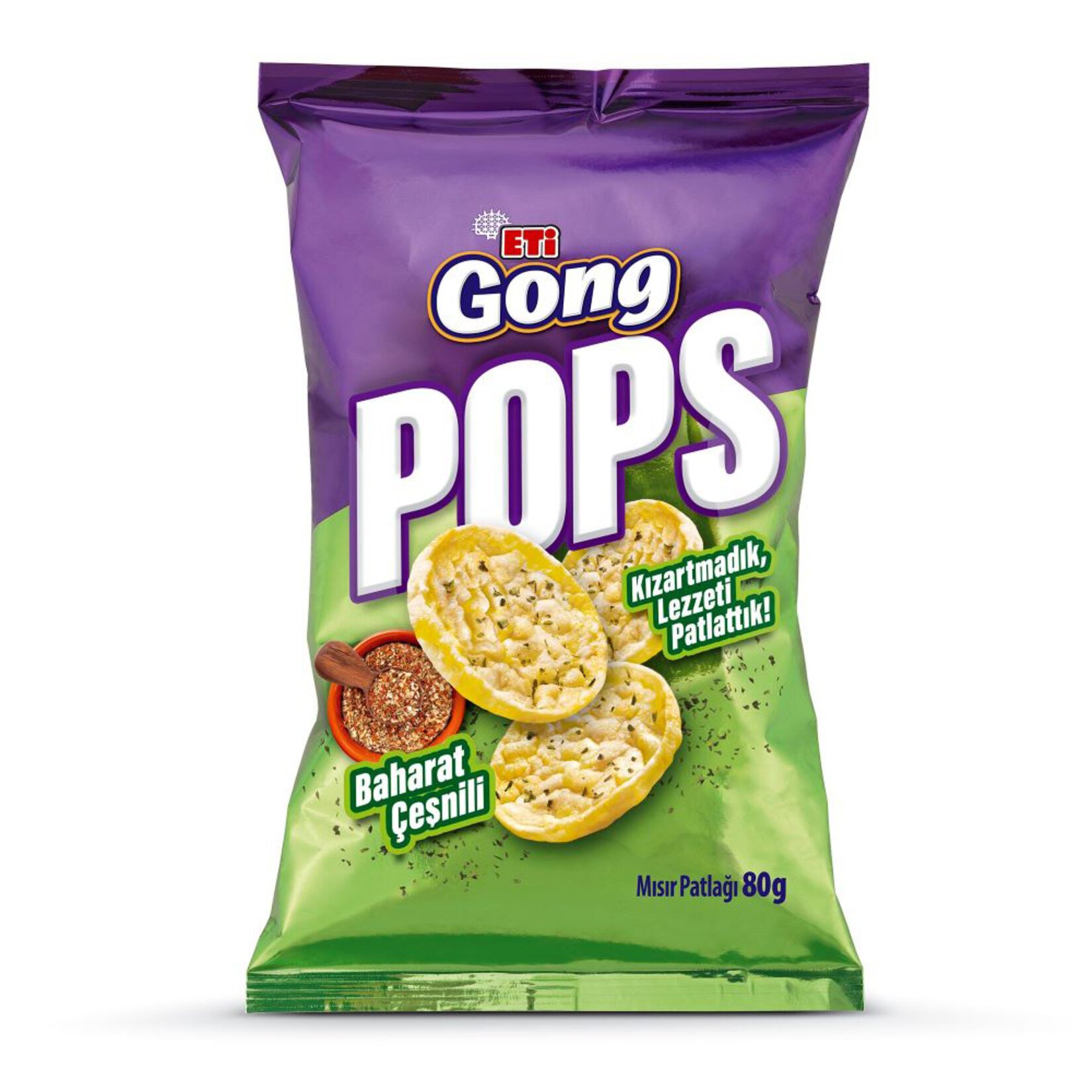 Eti Gong Pops Baharatlı Mısır Patlağı 80 gr