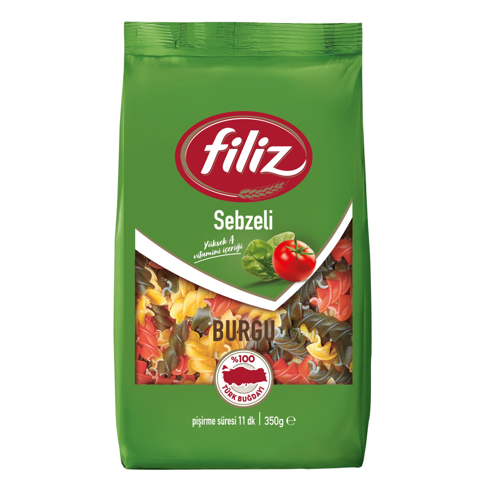 Filiz Sebzeli Burgu Makarna 350 Gr