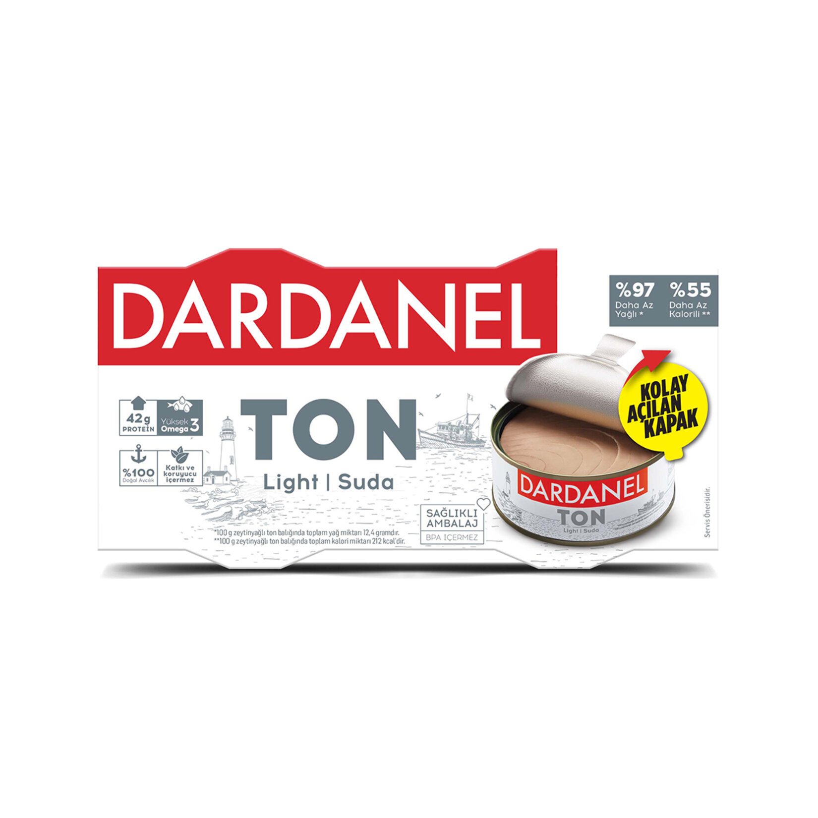 Dardanel Light Ton Balığı 2x140 Gr