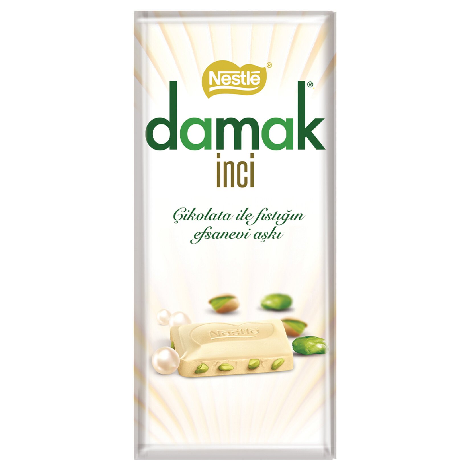 Nestlé Damak İnci Antep Fıstıklı Beyaz Çikolata 60gr