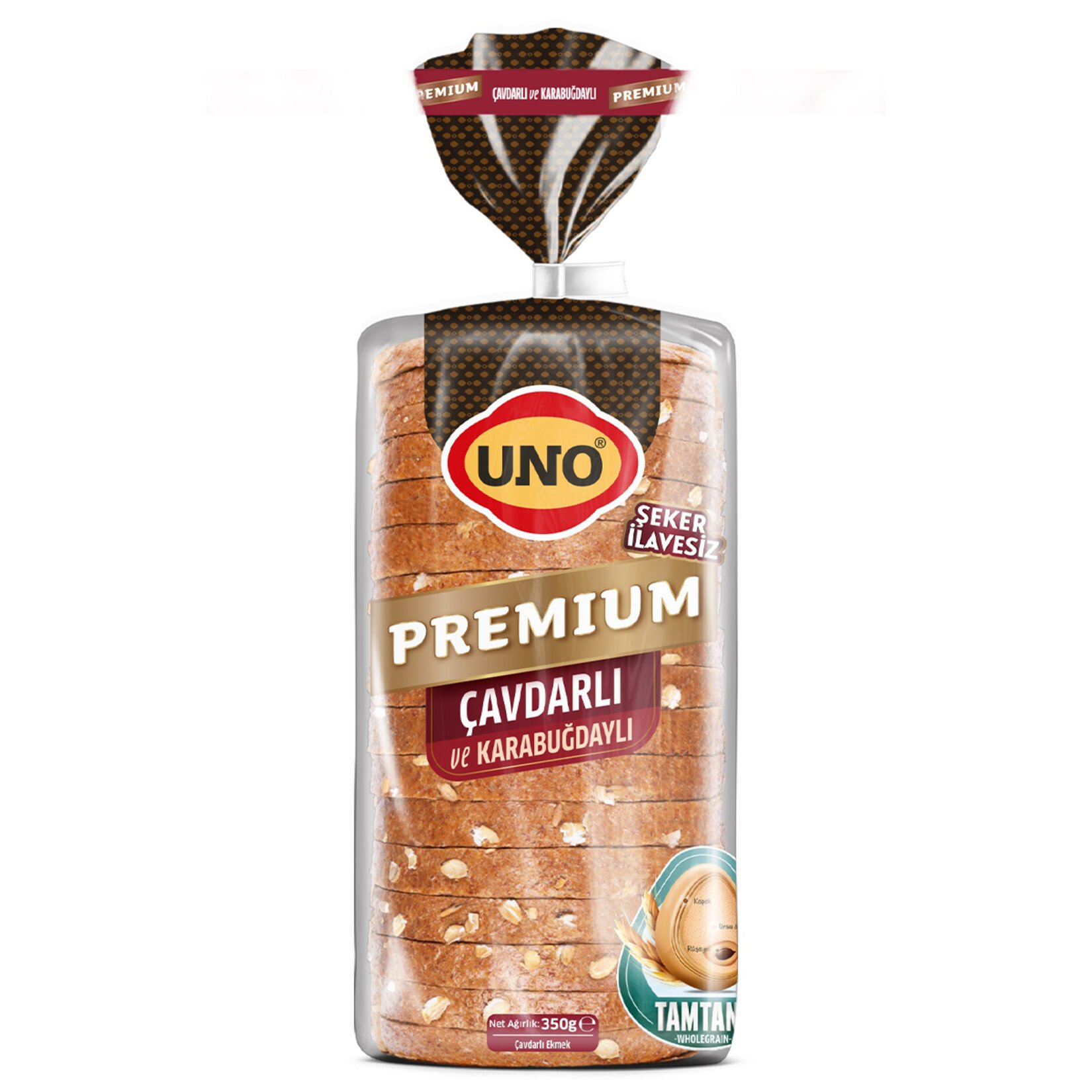 Uno Premium Çavdarlı ve Karabuğdaylı Ekmek 350 Gr