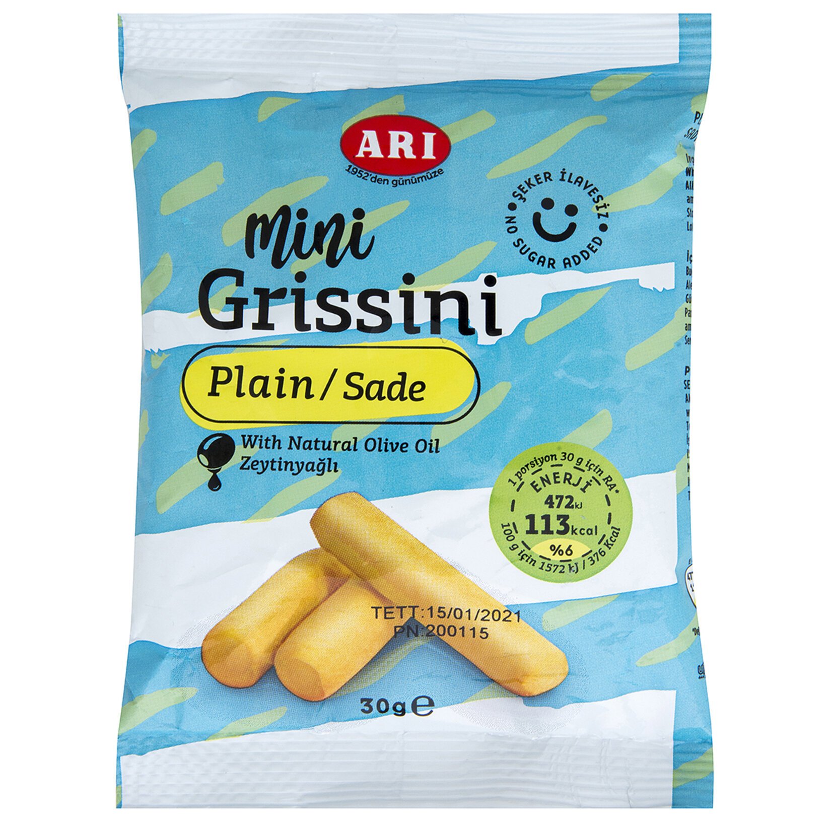 Arı Sade Mini Grissini 30 Gr